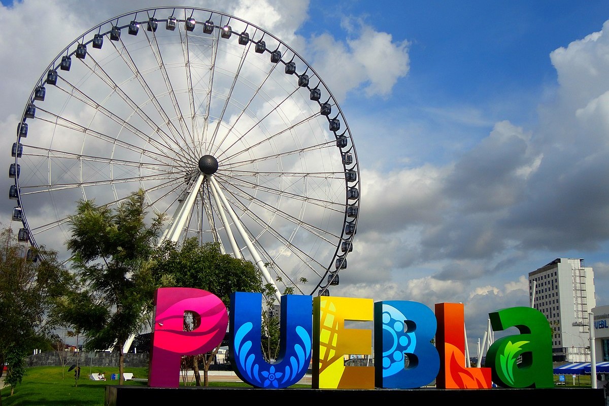 Viaje Mexico-puebla-letrero